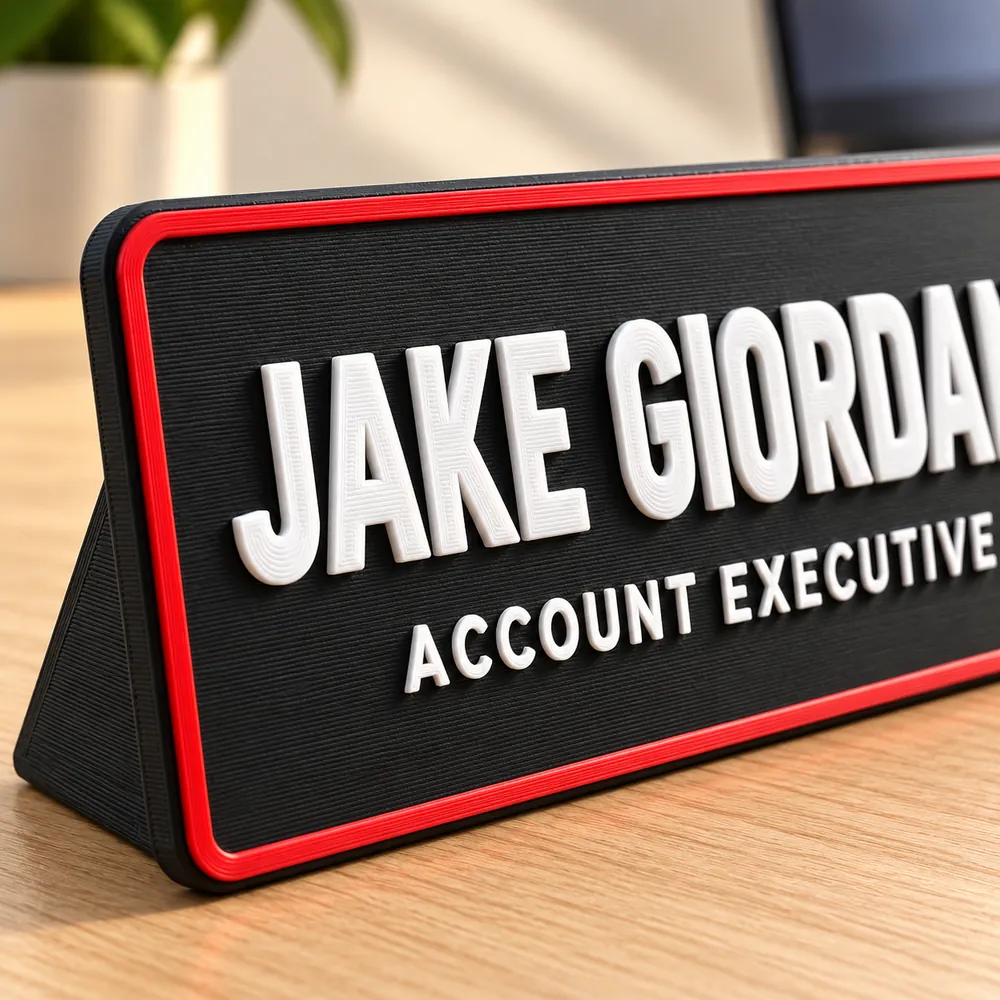 Custom Desk Name Plate, photo 2