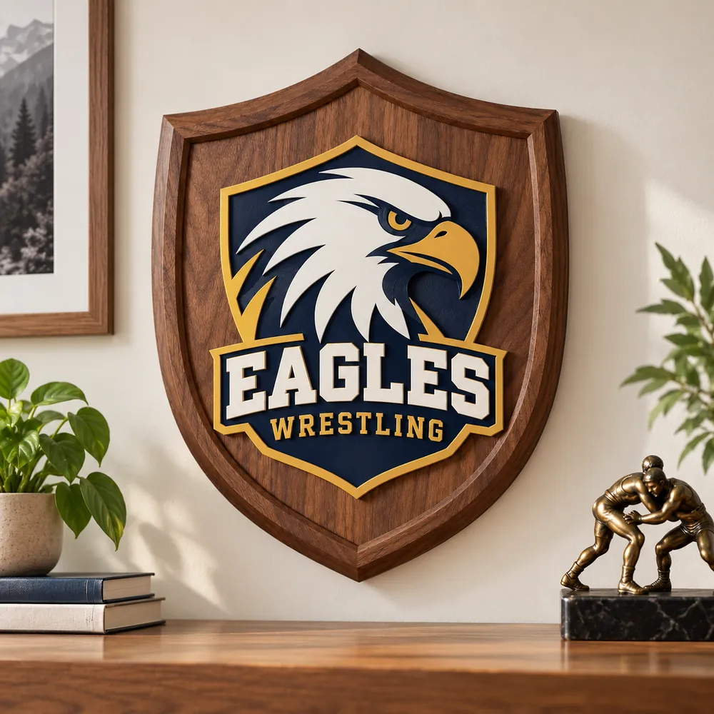 Hybrid Shield Wood Plaque, photo 2